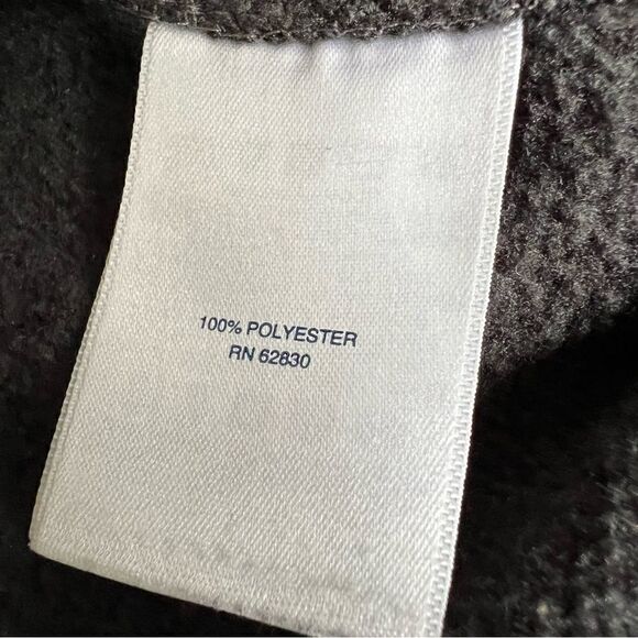 Lands’ End Men’s Sweater Fleece Full Zip Jacket Charcoal Grey Size Small - Picture 8 of 10